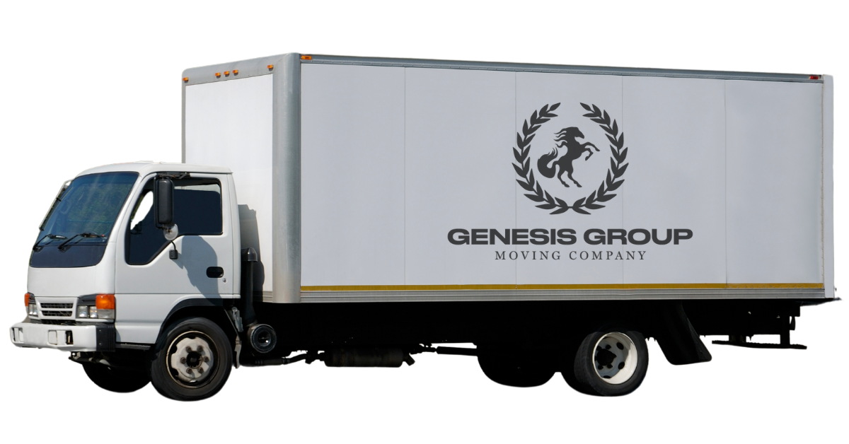 Genesis group moving company French Riviera mockup